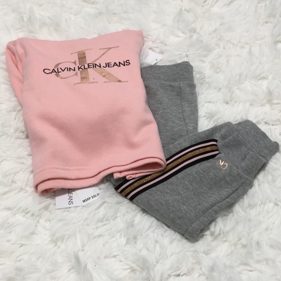 Calvin Klein-2 pc. Logo Hoodie & Pants Set. - Picture 10 of 12